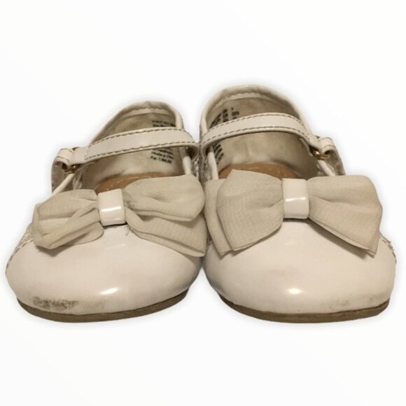 Smartfit white patent leather flats Toddler Size 7 - Picture 2 of 8